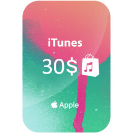 iTunes 30$ Gift Card دیجیتالی